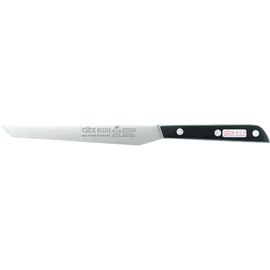 Brötchenmesser Messerstahl Zahnschliff | genietet | schwarz | Klingenlänge 18 cm Produktbild