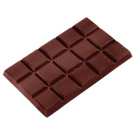 Schokoladenform  • rechteckig  • Tafel | 3 Mulden | Muldenmaß 130 x 79 x H 9 mm  L 275 mm  B 135 mm Produktbild
