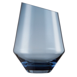 Vase | Windlicht Gr. 220 DIAMONDS Glas blau  Ø 165 mm  H 220 mm Produktbild