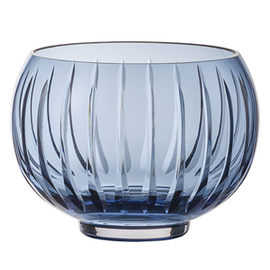 Windlicht Gr. 100 SIGNUM Glas blau Relief  Ø 137 mm  H 100 mm Produktbild