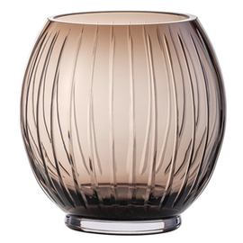 Vase Gr. 190 SIGNUM Glas braun Relief kugelförmig  Ø 185 mm  H 190 mm Produktbild
