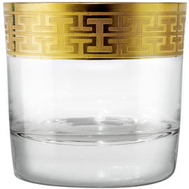 Whiskyglas HOMMAGE GOLD CLASSIC by C.S. Gr. 89 28,4 cl Mäandermuster | Echtgold Produktbild