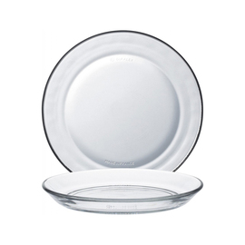 Teller LYS | Hartglas transparent  Ø 135 mm Produktbild