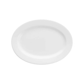 Platte GRACIA oval Bone China weiß 185 mm x 245 mm Produktbild