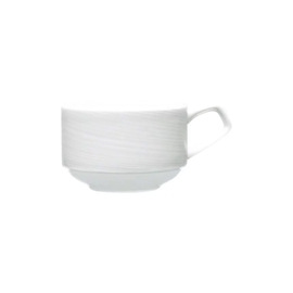 Espressotasse ZEN Fortessa Bone China weiß stapelbar 95 ml Produktbild