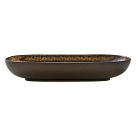 Schale | Platte tief NIVO METALLIC Steinzeug | 170 mm x 110 mm H 35 mm Produktbild