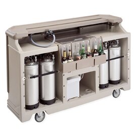 Mobile Getränkebar BAR730 braun  L 1848 mm 120 kg Produktbild