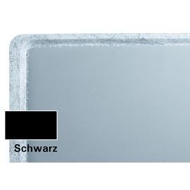Tablett Versa Lite Polyester schwarz gummiert 530 mm x 325 mm | rutschfest Produktbild 0 L