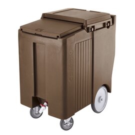 Eiswürfelwagen Slidinglid® beige 2 Lenkrollen | 2 Leichtfahrrollen 1 Bremsrolle 585 mm  x 865 mm  H 955 mm Produktbild