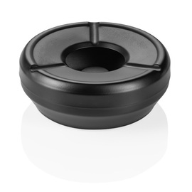 Windaschenbecher Edelstahl schwarz Ø 95 mm H 45 mm Produktbild