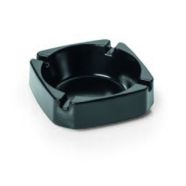 Aschenbecher Kunststoff schwarz quadratisch  H 28 mm Produktbild