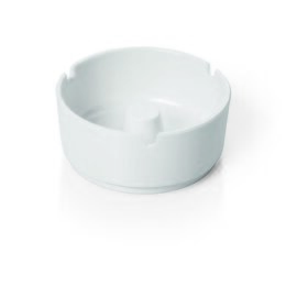 Aschenbecher Kunststoff weiß  Ø 100 mm  H 45 mm Produktbild