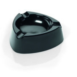 Aschenbecher Kunststoff schwarz dreieckig  H 40 mm Produktbild