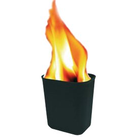 Papierkorb, aus feuerbeständigem PP bis 270 °C, schmilzt nicht mit brennendem Papier, schwarz, 28 x 21 x 31 cm, Inh. 13 ltr. Produktbild