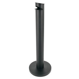 Wind-aschenbecher CASUAL mit Windschutzdeckel Kunststoff schwarz Ø 115 mm H  50 mm