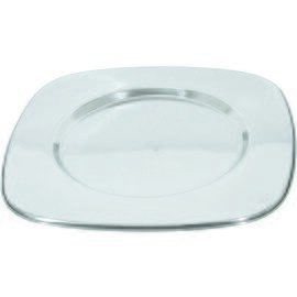 Platzteller Edelstahl | Spiegel rund quadratisch | 330 mm  x 330 mm Produktbild