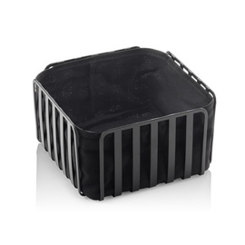 Tischkorb schwarz quadratisch | 190 mm x 190 mm H 105 mm Produktbild