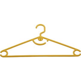 Kleiderbügel Kunststoff gelb Produktbild