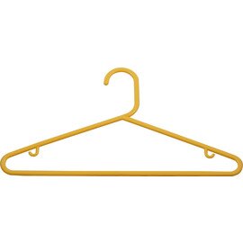 Kleiderbügel Kunststoff gelb  | Steg|Trägeraufhängung Produktbild 0 L