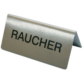 Raucherschild • Raucher • Edelstahl L 100 mm x 50 mm H 50 mm Produktbild