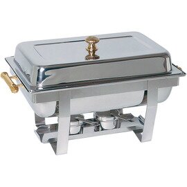 Chafing Dish GN 1/1 abnehmbarer Deckel Messinggriffe  L 610 mm  H 350 mm Produktbild