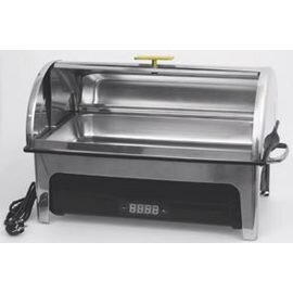 Elektro Chafing Dish GN 1/1 schwarz (Wasserbad) rolltop deckel 230 Volt 760 - 900 Watt Produktbild