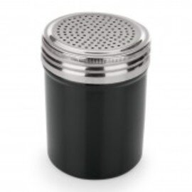 Pfefferstreuer 300 ml Edelstahl schwarz  Ø 70 mm  H 90 mm Produktbild