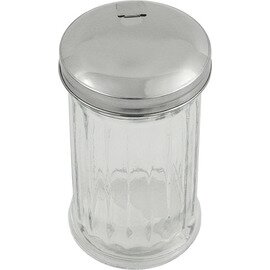 Streuer 300 ml Glas Edelstahl  Ø 75 mm  H 100 mm  • Dosierklappe Produktbild