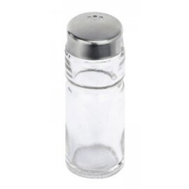 Salzstreuer | Pfefferstreuer Glas Edelstahl  Ø 30 mm  H 85 mm Produktbild