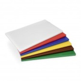HACCP Schneidbrett Polyethylen • weiß | 500 mm x 300 mm H 20 mm Produktbild