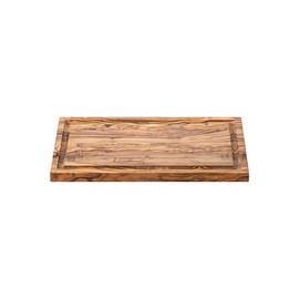 Servierbrett PURE OLIVE mit Saftrille Olivenholz | 350 mm x 200 mm H 20 mm Produktbild