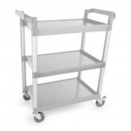 Servierwagen grau  | 3 Borde  L 820 mm  B 410 mm  H 970 mm Produktbild