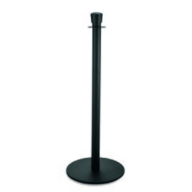 Abgrenzungspfosten Edelstahl schwarz  Ø 360 mm  H 0,96 m | Zylinderkopf Produktbild