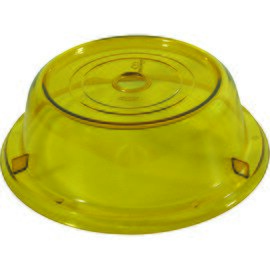 Tellerglocke AS, Farbe:Amber, gelblich-durchsichtig, robust, bis ca. 90° hitzebeständig, Ø 23 cm Produktbild