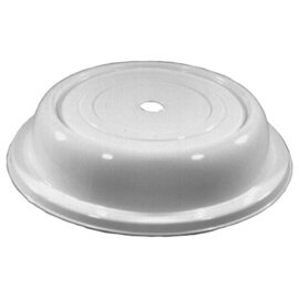Tellerglocke Polypropylen weiß  H 60 mm Ø 265 mm | Griffloch Produktbild