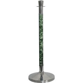 Abgrenzungsständer, (1 Ständer), Edelstahl/Marmor grün, Ausführung: Zylinder Produktbild