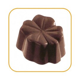 Schokoladenform  • Kleeblatt | 10 Mulden | Muldenmaß 30 x 28 x H 15 mm  L 275 mm  B 135 mm Produktbild