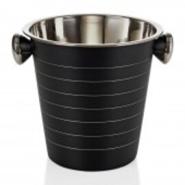 Flaschenkühler 4,5 ltr Edelstahl schwarz Ø 215 mm H 200 mm Produktbild