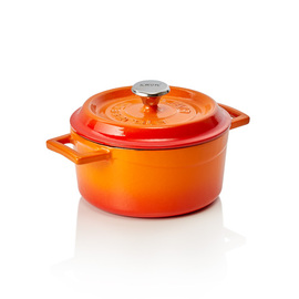 Cocotte Ø 165 mm 1,3 ltr orange Gusseisen emailliert | induktionsgeeignet Produktbild