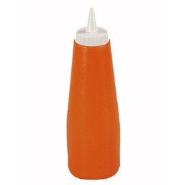 Quetschflasche 450 ml Kunststoff orange Schraubdeckel | Verschlusskappe Ø 75 mm H 200 mm Produktbild