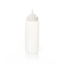 Quetschflasche Kunststoff 950 ml weiß Ø 80 mm H 260 mm Produktbild