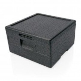 Pizzabox 22 ltr schwarz  | 410 mm  x 410 mm  H 240 mm Produktbild