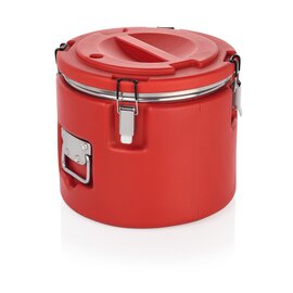 Thermospeisetransportbehälter rot 15 ltr  Ø 340 mm  H 290 mm Produktbild