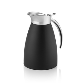 Isolierkanne 1,0 ltr Edelstahl schwarz spülmaschinengeeignet Produktbild