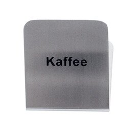 Buffetschild • Kaffee • Edelstahl L 50 mm x 55 mm H 50 mm Produktbild