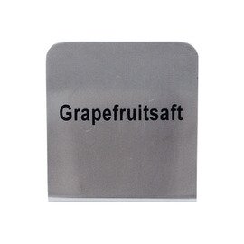 Buffetschild "Grapefruitsaft", aus CNS, Maße: 5 x 6,7 x 4,5 cm Produktbild