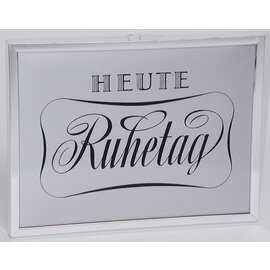 Hinweisschild Aufhängung • Montag Ruhetag rechteckig 240 mm x 180 mm Produktbild