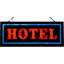 LED Schild,"HOTEL", Neon Effect, 46,5 x 19 cm Produktbild 0 L