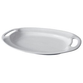 Platte Porzellan weiß oval  L 380 mm  x 260 mm Produktbild