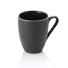 Kaffeebecher MAYA KURO | Porzellan schwarz | 330 ml Ø 85 mm H 100 mm Produktbild